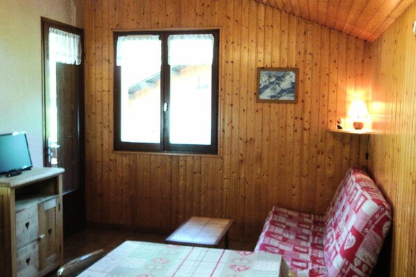 Licht appartement in Grand-Bornand, 400m van de piste - thumbnail 1