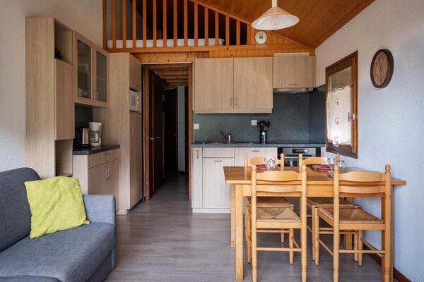 Knus appartement met panoramisch uitzicht op het Aravisgebergte - thumbnail 2