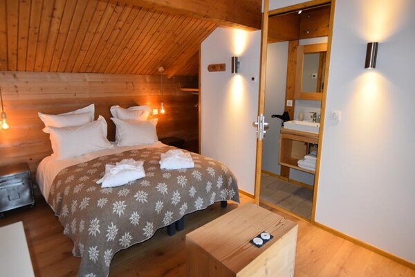 Chalet D'Anne: Luxe 11-persoons appartement in Le Grand-Bornand met sauna en jacuzzi - thumbnail 5