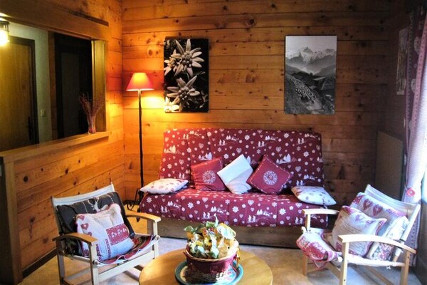 Zonnig appartement 6p met uitzicht, vlakbij centrum en skipistes Le Grand Bornand - thumbnail 3