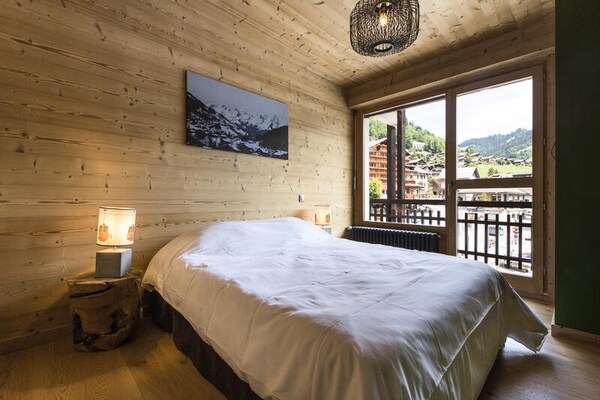 Ruim appartement 10 personen in Grand-Bornand met balkon en Aravis-uitzicht - thumbnail 6