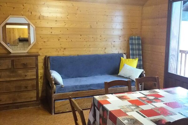 Knus appartement met panoramisch balkon in Le Grand Bornand - thumbnail 5