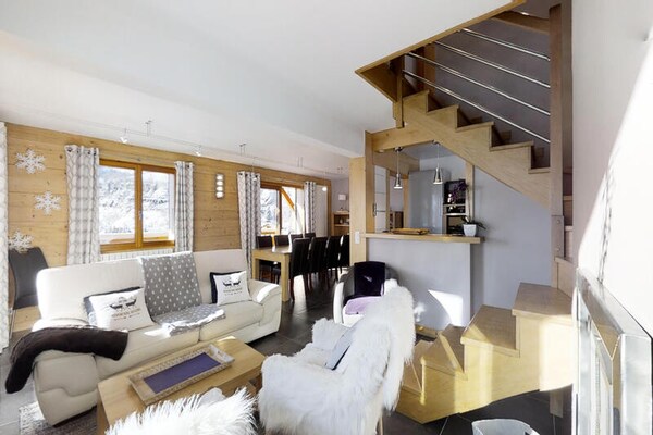 Ruim appartement voor 9 personen aan de pistes in Le Grand Bornand - thumbnail 1