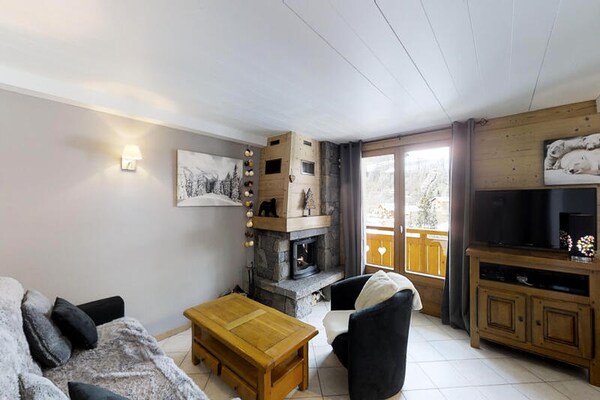 Authentiek Alpenappartement op 100m van de piste in Le Grand Bornand - thumbnail 5