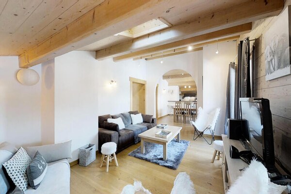 Authentiek appartement in Chinaillon, direct bij de piste en met gedeelde tuin - thumbnail 6