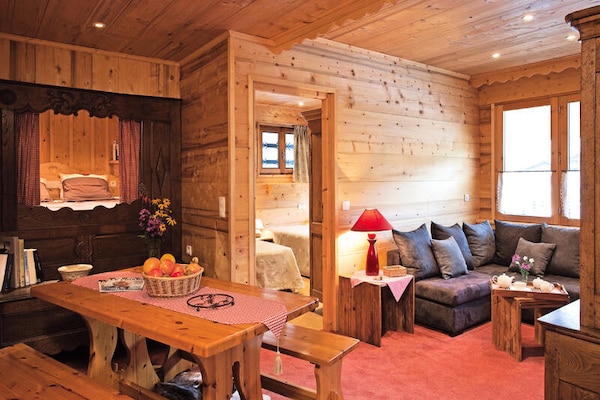 Appartement op de begane grond met zwembad, sauna en huisdieren welkom, op 100m van de piste - thumbnail 3
