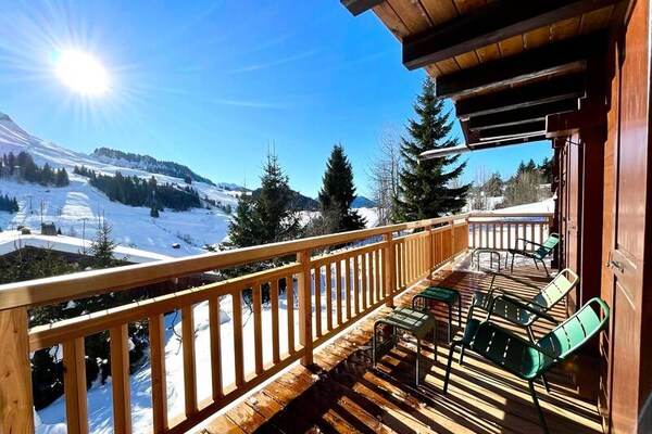 Chalet Kleros: Ruim 5-slaapkamer appartement met Hamam & Nordic bad in Le Grand Bornand - thumbnail 1