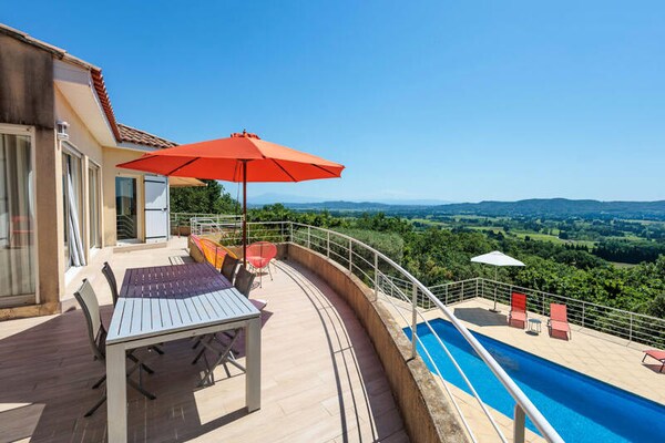 Luxueuze Provençaalse villa met zwembad en panoramisch uitzicht op Mont Ventoux - thumbnail 2