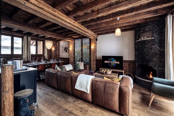 Chalet Genepy: Luxe 12-persoons appartement met zwembad en hamam in Val d'Isère - thumbnail 6