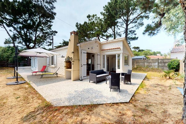 Knus appartement met tuin op 800m van strand in Brétignolles-sur-Mer - thumbnail 1