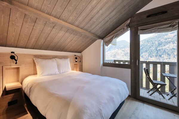 Luxe chalet voor 10 personen in Saint-Gervais-les-Bains met uitzicht op de Mont Blanc - thumbnail 4