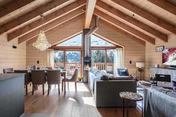 Luxe appartement in Méribel met sauna, jacuzzi en uitzicht op de bergen - thumbnail 1