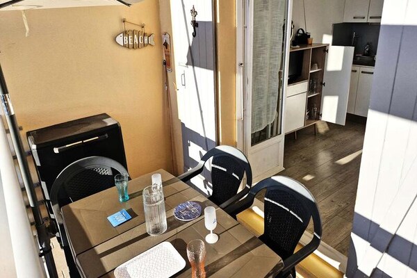 Appartement op 100m van strand met zeezicht in Leucate - thumbnail 5