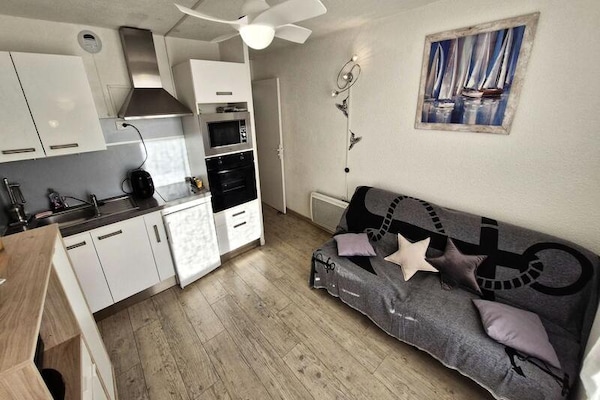 Appartement op 100m van strand met zeezicht in Leucate - thumbnail 6