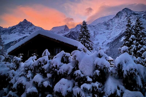 Ruim 8-persoons appartement met tuin en uitzicht op de Mont Blanc - thumbnail 1