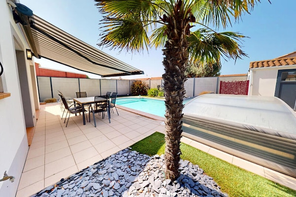 Lichte villa met privézwembad bij de stranden van Saint-Gilles-Croix-de-Vie - thumbnail 4