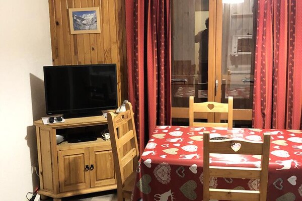 Knus appartement voor 5 in Valloire, vlakbij de piste en het dorpshart - thumbnail 4