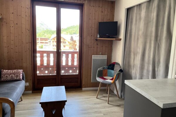 Knus appartement in Valloire, 200m van de piste - thumbnail 4
