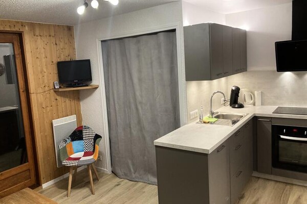Knus appartement in Valloire, 200m van de piste - thumbnail 6