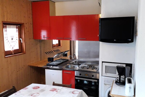 Knus appartement in Valloire, vlakbij de gondel en het dorpshart - thumbnail 6