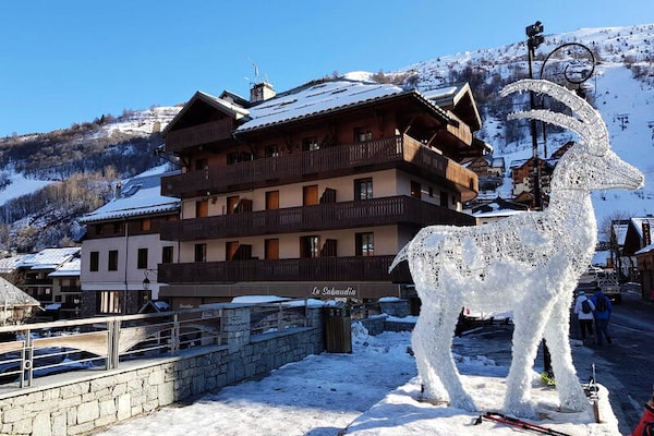 Authentiek appartement voor 12 personen in het hart van Valloire, vlakbij de lift - thumbnail 3
