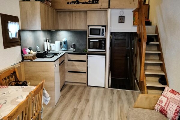 Knus appartement in Valloire, 300m van de piste - thumbnail 5