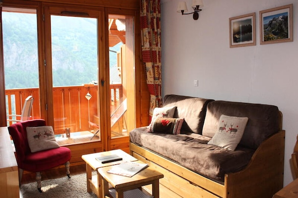 Alpenappartement met balkon, uitzicht en zwembad in Valloire - thumbnail 4