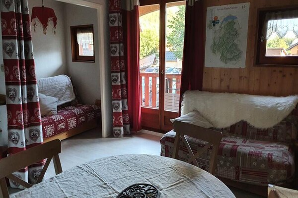 Knus appartement in Valloire, vlakbij de piste en het dorpshart - thumbnail 3