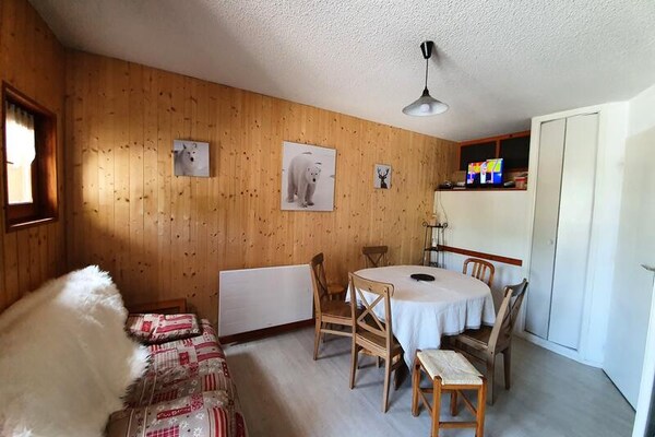 Knus appartement in Valloire, vlakbij de piste en het dorpshart - thumbnail 4