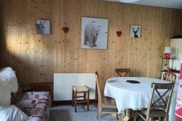 Knus appartement in Valloire, vlakbij de piste en het dorpshart - thumbnail 5