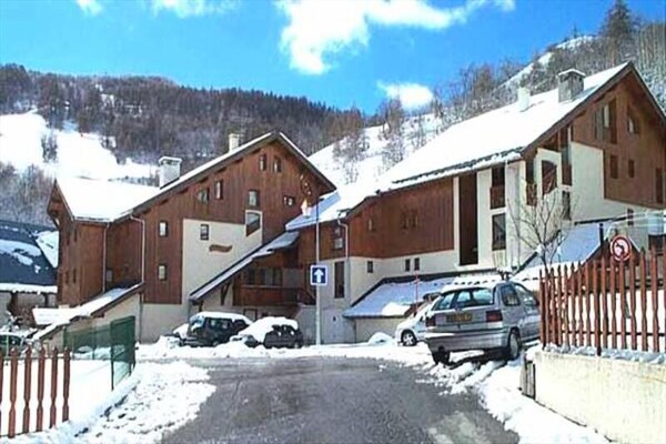 Knus duplex appartement in Valloire, 150m van de Sétaz-gondellift - thumbnail 1