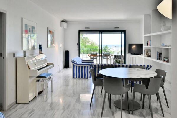 Luxe appartement 120m² met groot terras, zwembad en zeezicht in Cannes - thumbnail 2