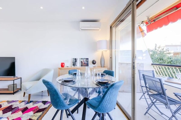 Chic appartement in Cannes met terras, op 5 minuten lopen van de Croisette - thumbnail 6
