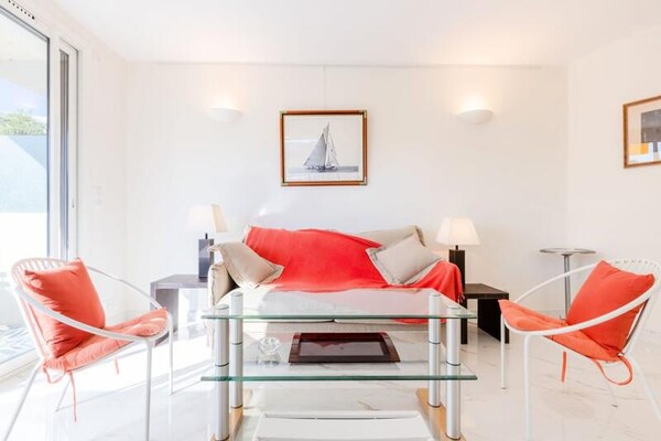 Stijlvol 2-kamer appartement met terras in privé domein Palm Beach, Cannes - thumbnail 6