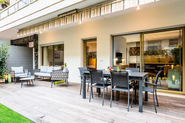 Oase aan de Croisette: 3-kamerappartement met tuin in Cannes - thumbnail 1