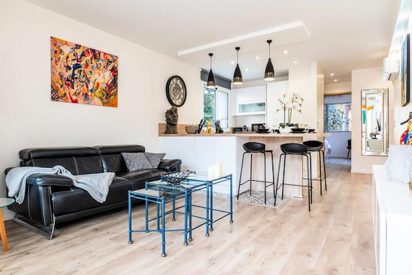 Licht appartement met terras, 8 minuten lopen van centrum Cannes - thumbnail 2