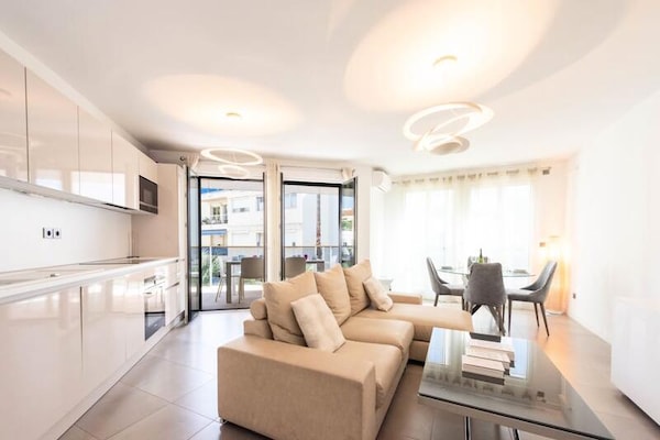 Elegant 2-slaapkamerappartement met zwembad op 100m van strand Cannes - thumbnail 1