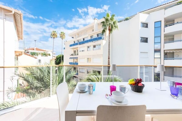 Elegant 2-slaapkamerappartement met zwembad op 100m van strand Cannes - thumbnail 4