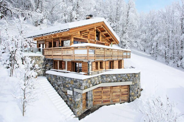 Luxe chalet voor 9 personen met panoramisch uitzicht en privéspa in La Clusaz - thumbnail 5