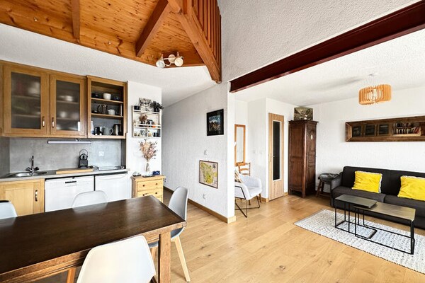 Appartement 80m² aan de piste in Les Carroz – 6 personen, 3 slaapkamers - thumbnail 1