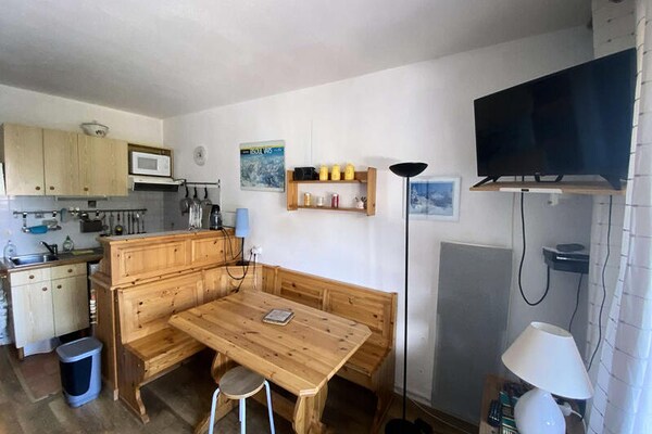 Knus appartement op de piste in Risoul voor 5 personen - thumbnail 4