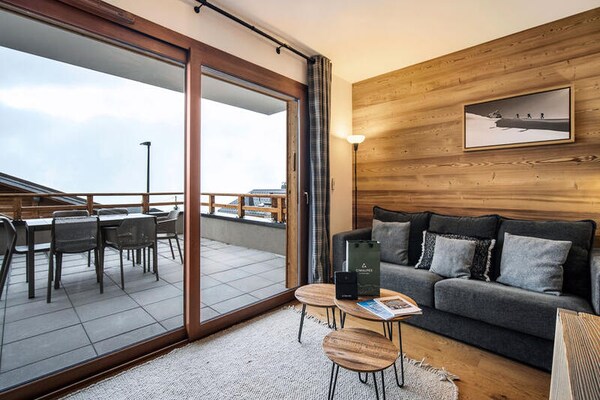 Résidence L'Altarena: Alpenappartement met Mont Blanc-uizicht in Hauteluce - thumbnail 5