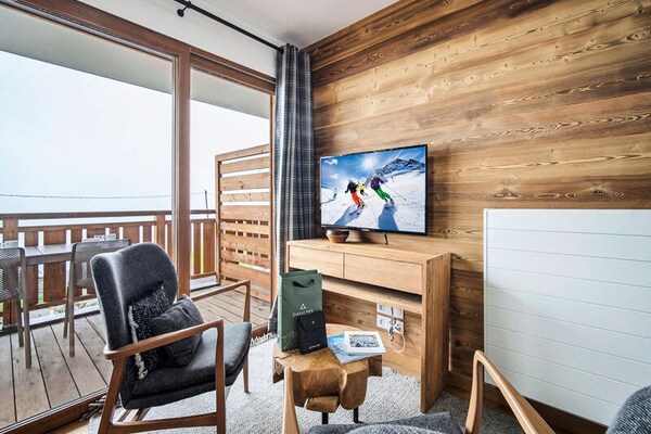 Appartement met Mont Blanc uitzicht in Hauteluce, vlakbij de skipistes - thumbnail 6