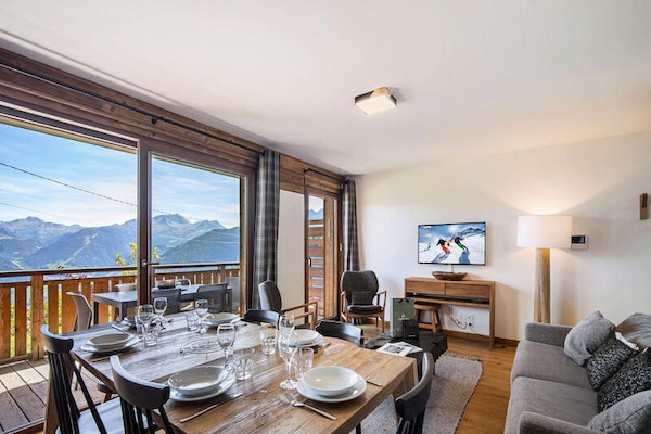 Ruim appartement 8p met Mont Blanc uitzicht in Hauteluce - thumbnail 1