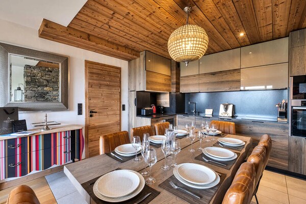 Luxe chaletappartement met sauna, jacuzzi en ski-in/ski-out in Les Saisies - thumbnail 2