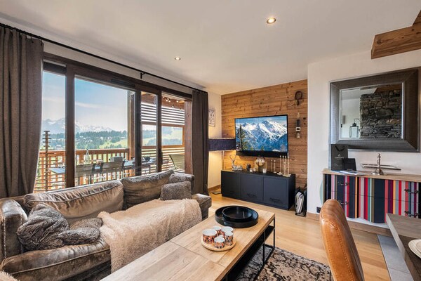 Luxe chaletappartement met sauna, jacuzzi en ski-in/ski-out in Les Saisies - thumbnail 4