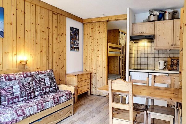 Studio-appartement op 3 minuten van de piste in Val d'Isère - thumbnail 6