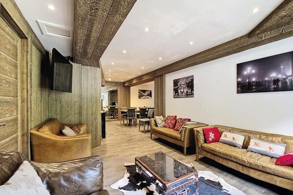 Luxe appartement 10p in Val d'Isère, 4 min van piste met bergzicht - thumbnail 4