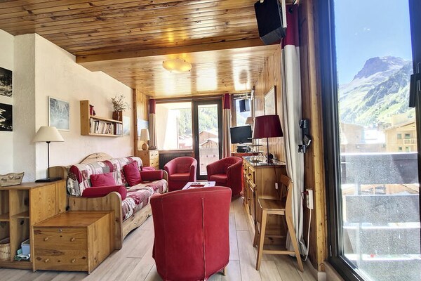 Knus appartement in het hart van Val d'Isère met uitzicht op Bellevarde - thumbnail 2