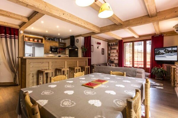 Elegant 4-persoons appartement op 200m van de piste in Val d'Isère - thumbnail 4